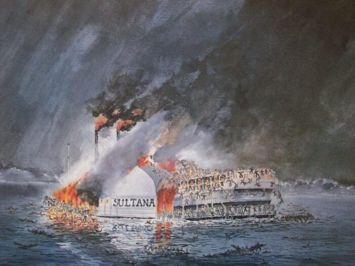 The Burning of the Sultana 1865