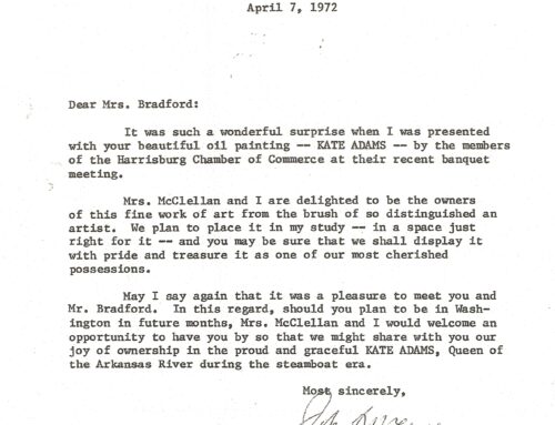 Letter From Senator John L. McClellan